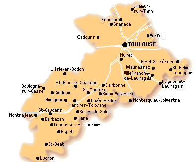 departement du 31 carte Implantation géographique des réseaux de mandataires en immobilier